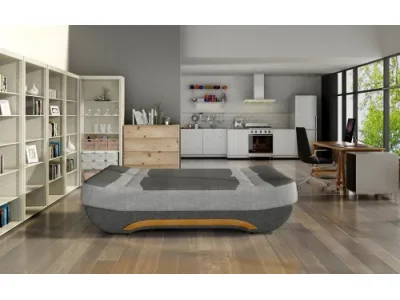 Detail produktu NABBI Ella II rozkladacia pohovka s úložným priestorom svetlosivá / sivá