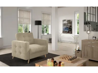 NABBI Aveza 1F kreslo krémová