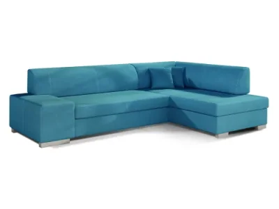 Detail produktu NABBI Ferol P rohová sedačka s rozkladom a úložným priestorom svetlomodrá