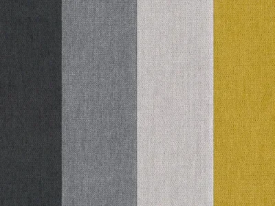 Detail produktu NABBI Cosa rozkladacia pohovka s úložným priestorom čierna / sivá / svetlosivá / žltá