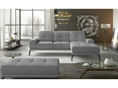 NABBI Tirreno P rohová sedačka svetlosivá (Paros 05)