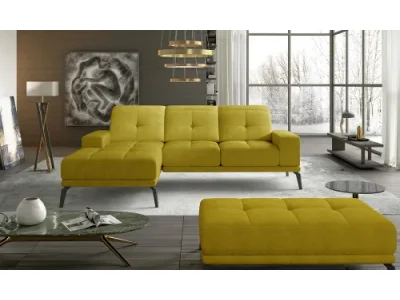 NABBI Tirreno L rohová sedačka žltá