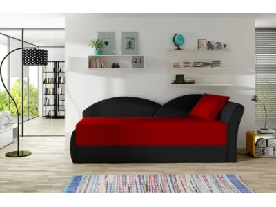 NABBI Arco P rozkladacia pohovka červená / čierna