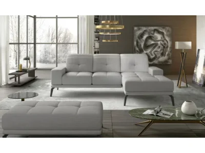 NABBI Tirreno P rohová sedačka svetlosivá (Sawana 21)