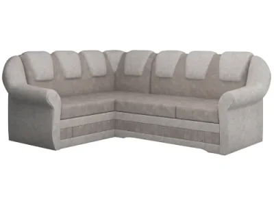 Detail produktu NABBI Latino II L rohová sedačka s rozkladom a úložným priestorom svetlohnedá / béžová