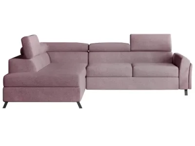 Detail produktu NABBI Korense L rohová sedačka s rozkladom a úložným priestorom ružová