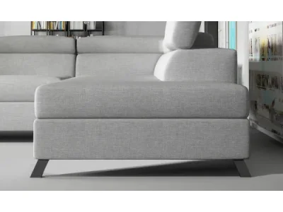 Detail produktu NABBI Korense P rohová sedačka s rozkladom a úložným priestorom čierna (Velvet Mat 99)