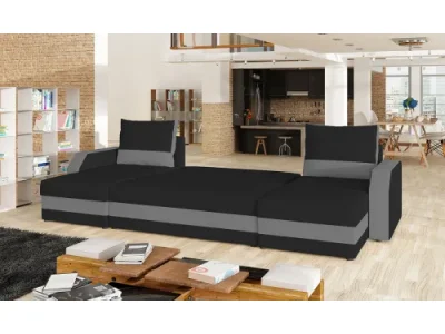 Detail produktu NABBI Murino L/P rohová sedačka u s rozkladom a úložným priestorom svetlohnedá / tmavohnedá