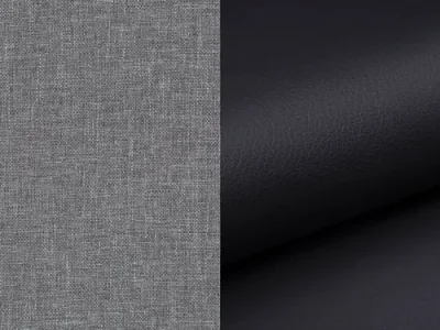 Detail produktu NABBI Alkazar P rohová sedačka s rozkladom a úložným priestorom svetlosivá (Sawana 21) / čierna (Soft 11)