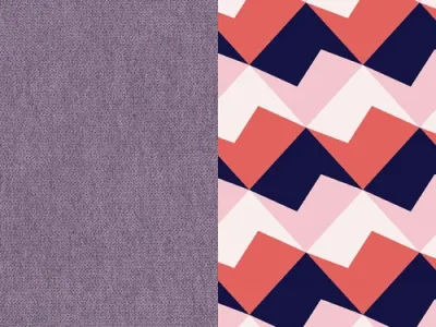 Detail produktu NABBI Aveza L/P rohová sedačka s rozkladom a úložným priestorom fialová / vzor