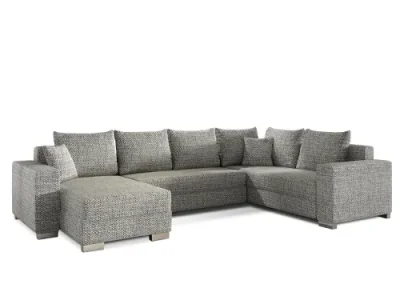 Detail produktu NABBI Mariano P rohová sedačka u s rozkladom a úložným priestorom sivá (Berlin 01)