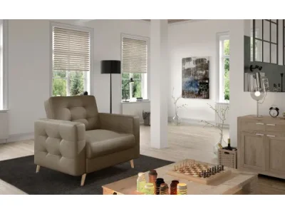 NABBI Aveza 1F kreslo hnedá