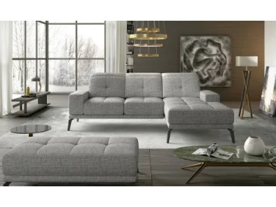 NABBI Tirreno P rohová sedačka sivá (Berlin 01)