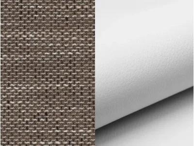 Detail produktu NABBI Nettuno P rohová sedačka s rozkladom a úložným priestorom cappuccino / biela