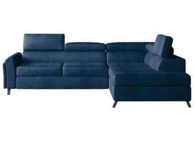 Detail produktu NABBI Korense P rohová sedačka s rozkladom a úložným priestorom tmavomodrá