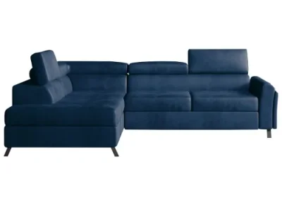 Detail produktu NABBI Korense L rohová sedačka s rozkladom a úložným priestorom tmavomodrá