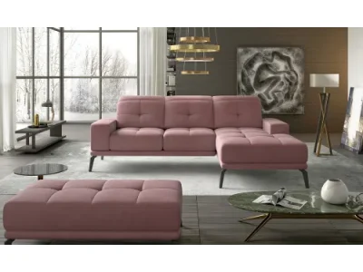 Detail produktu NABBI Tirreno P rohová sedačka ružová