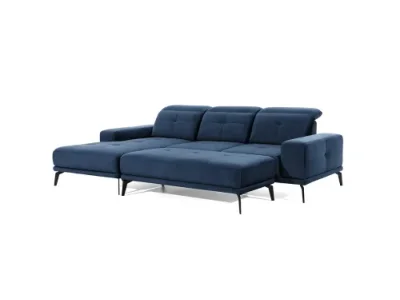 Detail produktu NABBI Tirreno L rohová sedačka čierna (Sawana 14)