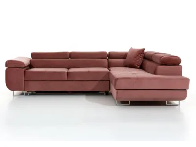 Detail produktu NABBI Almero L rohová sedačka s rozkladom a úložným priestorom tmavozelená