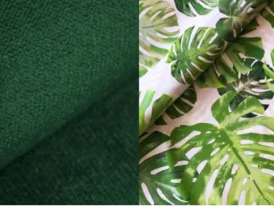 Detail produktu NABBI Aveza 3+1 rozkladacia sedacia súprava tmavozelená / vzor