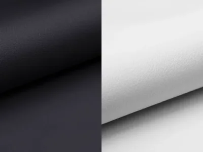 Detail produktu NABBI Novara L/P rohová sedačka s rozkladom a úložným priestorom čierna (Soft 11) / biela (Soft 17)