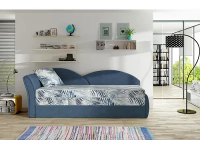 NABBI Arco L rozkladacia pohovka vzor / modrá