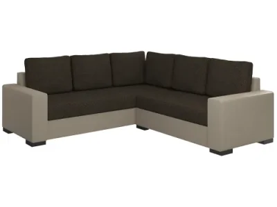 Detail produktu NABBI Calabria L/P rohová sedačka s rozkladom a úložným priestorom hnedá / béžová