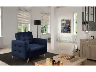 Detail produktu NABBI Aveza 1F kreslo tmavomodrá