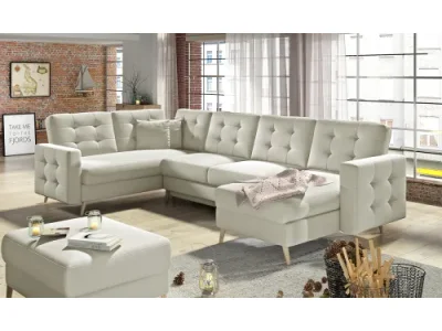 NABBI Aveza U L/P rohová sedačka u s rozkladom béžová