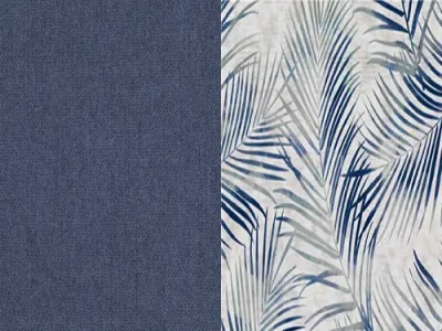 Detail produktu NABBI Aveza L/P rohová sedačka s rozkladom a úložným priestorom modrá / vzor