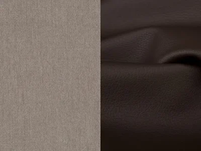 Detail produktu NABBI Otelo L rohová sedačka s rozkladom a úložným priestorom béžová / tmavohnedá