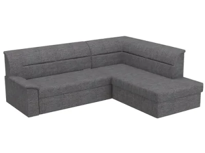 Detail produktu NABBI Estrela P rohová sedačka s rozkladom a úložným priestorom sivá (Sawana 05)