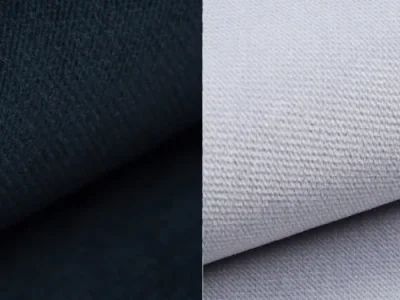 Detail produktu NABBI Ginzo L/P rohová sedačka s rozkladom a úložným priestorom tmavomodrá / svetlosivá