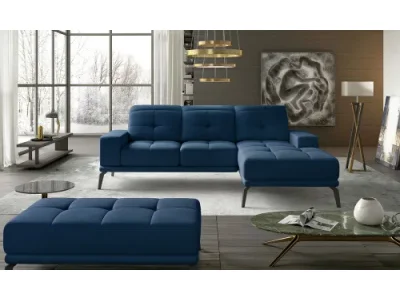 NABBI Tirreno P rohová sedačka tmavomodrá