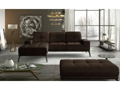 Detail produktu NABBI Tirreno L rohová sedačka tmavohnedá (Dora 28)