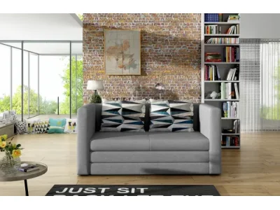 NABBI Nora rozkladacia pohovka sivá / vzor