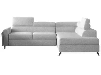 Detail produktu NABBI Korense P rohová sedačka s rozkladom a úložným priestorom svetlosivá (Grande 81)