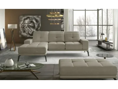 NABBI Tirreno L rohová sedačka krémová