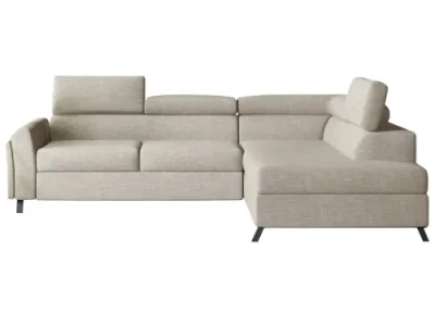 Detail produktu NABBI Korense P rohová sedačka s rozkladom a úložným priestorom svetlohnedá