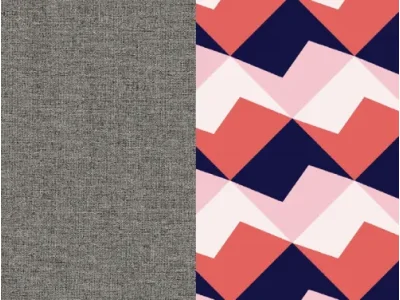 Detail produktu NABBI Aveza U L/P rohová sedačka u s rozkladom sivá / vzor