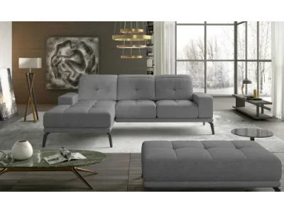 NABBI Tirreno L rohová sedačka sivá (Soro 93)