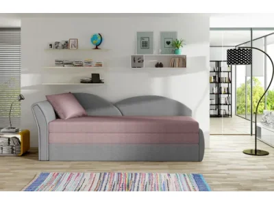 NABBI Arco L rozkladacia pohovka ružová / sivá