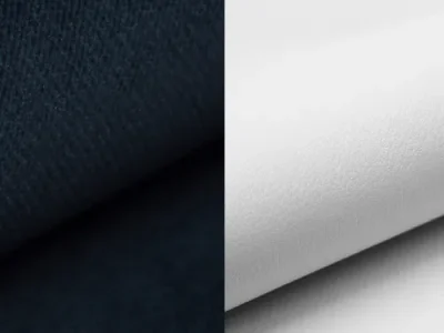 Detail produktu NABBI Rossano U P rohová sedačka u s rozkladom tmavomodrá / biela