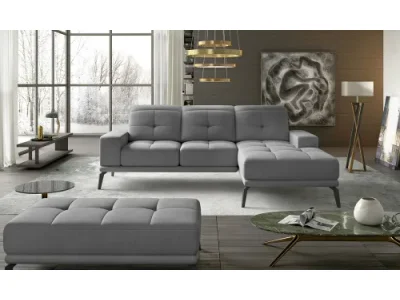 NABBI Tirreno P rohová sedačka svetlosivá (Monolith 84)