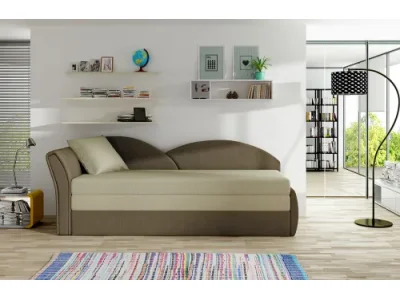 NABBI Arco L rozkladacia pohovka béžová / hnedá