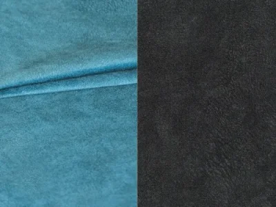 Detail produktu NABBI Deramo U L rohová sedačka u s rozkladom svetlomodrá / čierna