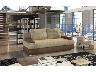 NABBI Marao rozkladacia pohovka cappuccino / hnedá