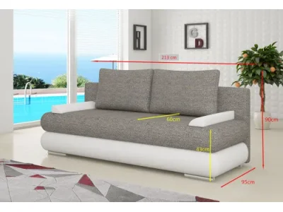 Detail produktu NABBI Marao rozkladacia pohovka cappuccino / hnedá