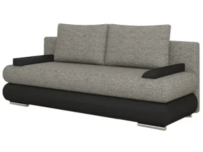 Detail produktu NABBI Marao rozkladacia pohovka sivá (Berlin 01) / čierna (Soft 11)