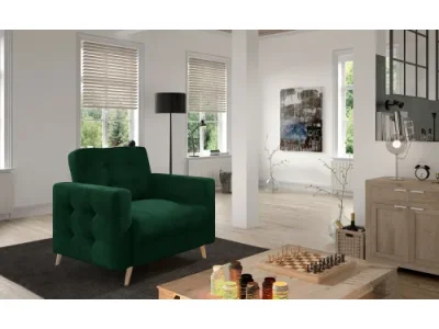 NABBI Aveza 1F kreslo tmavozelená